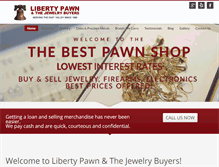 Tablet Screenshot of libertypawnaz.com